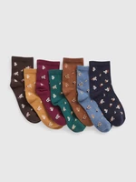 Ponožky GAP Kids s vzorom, 7 párov - Dievčatá