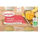 BABYBIO Jablko s mangem 2 x 130 g