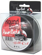 Hell-cat splétaná šňůra round braid power black 200 m-průměr 0,60 mm / nosnost 75 kg