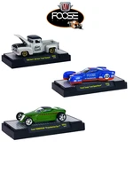 Chip Foose Release 3 3 Cars Set WITH CASES 1/64 Diecast Model Cars by M2 Machines