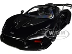 Mclaren Senna Stealth Cosmos Black with Carbon Accents 1/18 Model Car by Autoart