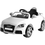 Elektrické autíčko Buddy Toys BEC 7120 Audi TT biely hračka pro děti • nosnost 25 kg • svítí, troubí, přehrává muziku • možnost propojit s MP3 • fungu