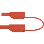 Stäubli SLK410-E/N bezpečnostné meracie káble [lamelový zástrčka 4 mm - lamelový zástrčka 4 mm] 1.00 m červená 1 ks