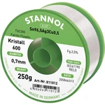 Stannol Kristall 600 Fairtin spájkovací cín bez olova bez olova Sn96,5Ag3Cu0,5 250 g 0.7 mm