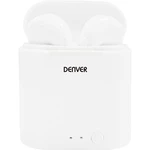 Denver TWE-36 Bluetooth  štupľové slúchadlá do uší Headset biela