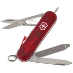 švajčiarsky vreckový nožík Victorinox Signature Lite 0.6226.T, červená (transparentná)