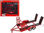 Tandem Car Trailer with Tire Rack Red "So-Cal Speed Shop" 1/18 Diecast Model by ACME