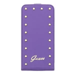 GUFLS5SAV Guess Studded Flip Kožené Pouzdro Purple pro Samsung G900 Galaxy S5