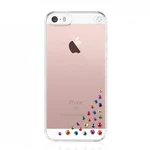 Swarovski kryt Diffusion pre iPhone SE/5s/5 - Rainbow Mix