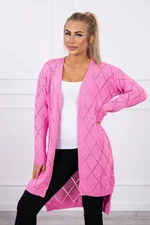 Sweater with geometric pattern pink