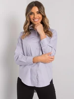 Light purple women's classic shirt by Novarra RUE PARIS