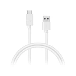 Kábel Connect IT USB/USB-C, 0,5 m (CI-1175) biely Kabel na nabíjení a přenost dat (USB-C – USB 3.0) s podporou ultrarychlého nabíjení pomocí proudovéh