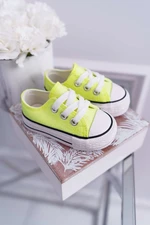 Children's brocade sneakers lime misty