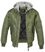 Zimní bunda MA1 Sweat Hooded Brandit® – Olive Green (Barva: Olive Green, Velikost: S)