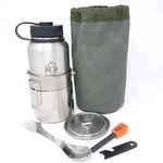 Nerezová sada Wilderness Bottle Cook TBS Outdoor® (Barva: Stříbrná)