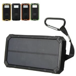 8000mAh Solar Waterproof Portable Charger Dual USB Battery Power Bank