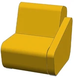 LD SEATING designové kreslo Open Port, OP-KL,BR, modulární