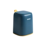 Double-Layer Waste Bin Pressing Type Desktop Garbage Basket Table Plastic Office Trash Can Dustbin Sundries Barrel Box