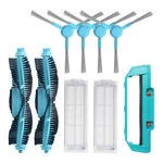 9pcs Replacements for Conga 3490 Vacuum Cleaner Parts Accessories Main Brushes*2 Side Brushes*4 HEPA Filters*2 Main Brus