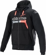 Alpinestars Chrome Ignition Hoodie Black/Red Fluorescent M Kurtka tekstylna