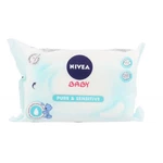 Nivea Baby Pure & Sensitive 63 ks čistiace obrúsky pre deti