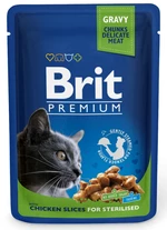 BRIT cat vrecko STERILISED kuracie - 100g