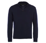 Barbour Zapínací sveter Barbour Essential Lambswool Half Zip - navy