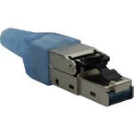 RJ45 síťový adaptér KOMOS 0.1800-46 CAT 6A, [1x RJ45 zástrčka - 1x kabel s otevřenými konci], zinek