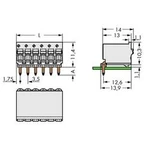 Konektor do DPS WAGO 2091-1374, 14.00 mm, pólů 4, rozteč 3.50 mm, 200 ks