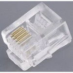 Zástrčka, rovná TRU COMPONENTS TC-2525003, RJ45 počet pólů: 8P8C, transparentní, 100 ks