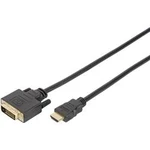 HDMI / DVI kabel Digitus [1x HDMI zástrčka - 1x DVI zástrčka 18+1pólová] černá 2.00 m