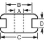 Kabelová průchodka TRU COMPONENTS 8 mm, PVC, černá, 1 ks