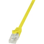 LogiLink CP2037U RJ45 sieťové káble, prepojovacie káble CAT 6 U/UTP 1.00 m žltá s ochranou 1 ks