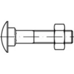 Plochá guľatá skrutka TOOLCRAFT 111393 M8 DIN 603 120 mm oceľ 100 ks