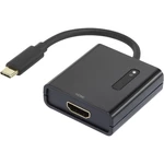 Renkforce RF-4472892 USB / HDMI adaptér [1x USB-C ™ zástrčka - 1x HDMI zásuvka] čierna pozlátené kontakty 15.00 cm