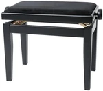 GEWA Piano Bench Deluxe Drewniany stołek do fortepianu Black Matt