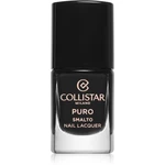 Collistar Puro Long-Lasting Nail Lacquer dlouhotrvající lak na nehty odstín 313 Nero Intenso 10 ml