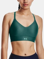 Under Armour Infinity Covered Low Dark Green Women's Sports Bra