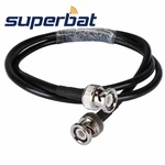 Superbat BNC Plug to Male RF Pigtail Cable KSR195 2M RF Coaxial Cable for 3G/4G Wireless