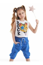 mshb&g Rocker Leo Girls T-shirt Capri Shorts Set