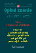 Aktualizácia I/2 2023 – daňové a účtovné zákony