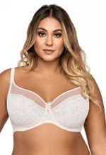 Ava 1396 Crystal bílá Podprsenka měkká plus size 75K bílá