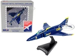 McDonnell Douglas F-4B Phantom II Fighter Aircraft "Blue Angels" United States Navy 1/155 Diecast Model Airplane by Postage Stamp