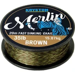 Kryston návazcová šňůrka merlin fast sinking braid písková 20 m-nosnost 25 lb