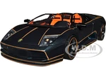 Lamborghini Murcielago Roadster Black Metallic with Orange Interior "Pink Slips" Series 1/24 Diecast Model Car by Jada