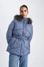 DEFACTO Relax Fit Furry Coat