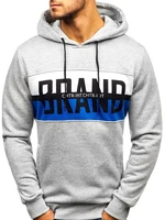 Men's hooded sweatshirt KS1803 - grey,