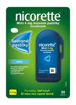 Nicorette Mint 4 mg 20 lisovaných pastilek