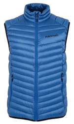 Men's insulated down vest Hannah ADARE princess blue stripe