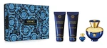 Versace Pour Femme Dylan Blue – EDP 100 ml + telové mlieko 100 ml + sprchový gél 100 ml + EDP 5 ml